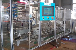 Automatic Pesticide glass ampoule bottle fill and seal machine with 6 filling heads