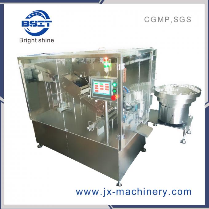 complete line for effervescent tablet wrapping and filling and sealing and labeling machine