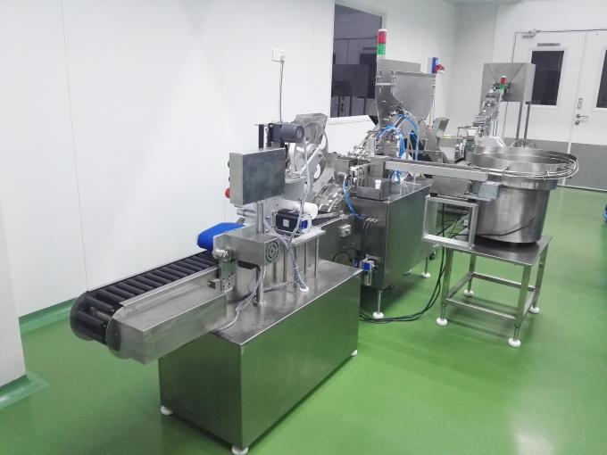effervescent tablet wrappping and filling and capping and labeling line