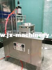 China BS848 Alu Foil Sealing Machine on the top of paper cup under semi-auto operation supplier