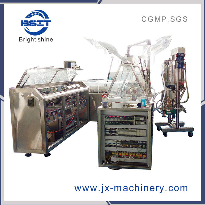 PLC pharmaceutical duck-mouth form suppository liquid packing filling machine (ZS-U)