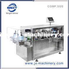 China Automatic herbal medicine plastic ampoule bottle filing and sealing machine supplier
