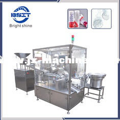 China effervescent tablet wrappping filling  capping and labeling line supplier