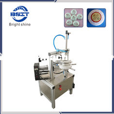 China Pneumatic Plastic Blue Bubble Soap Paper Pleat Wrapping Packing Machine for Saveing Labor supplier