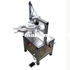 China Small Mini Semi Automatic Toilet Hotel Round Soap Pleat Packing Wrapping Machine supplier
